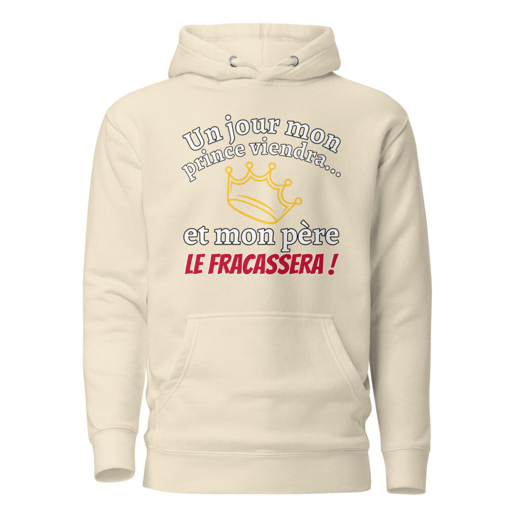 Sweat à Capuche un jour mon prince viendra — Bone, face