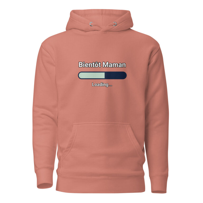 Sweat à Capuche bientôt maman — sweat à capuche premium imprimé