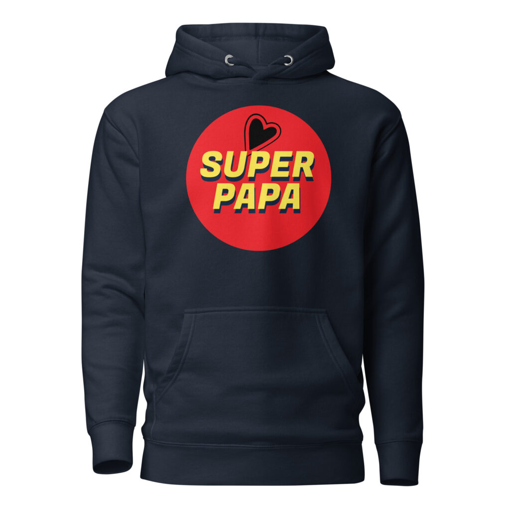 Sweat à Capuche super papa — Navy Blazer, face