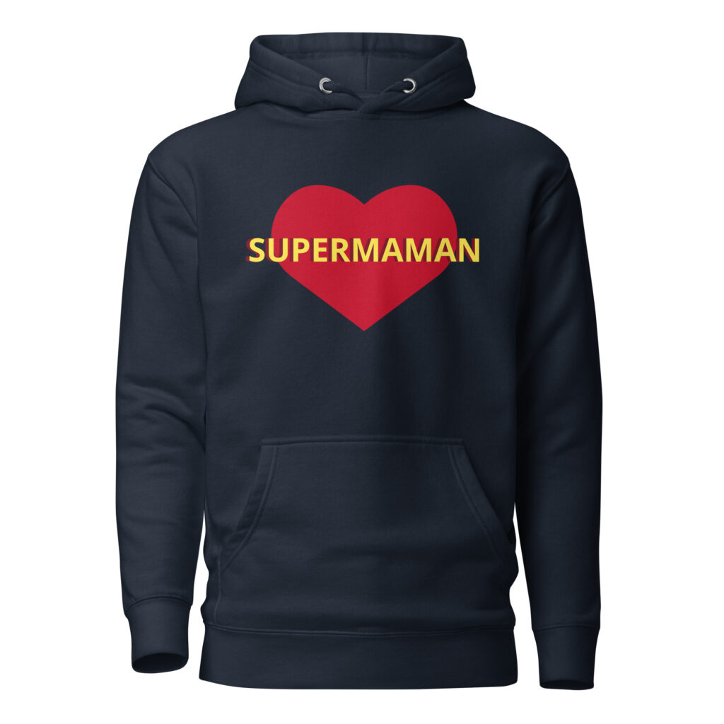 Sweat à Capuche supermaman — Navy Blazer, face