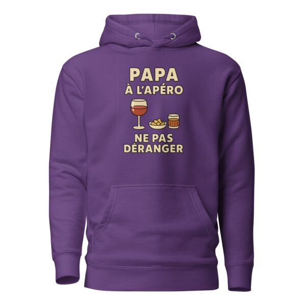 Sweat à Capuche Papa à l'apéro. Ne pas déranger – Image 14