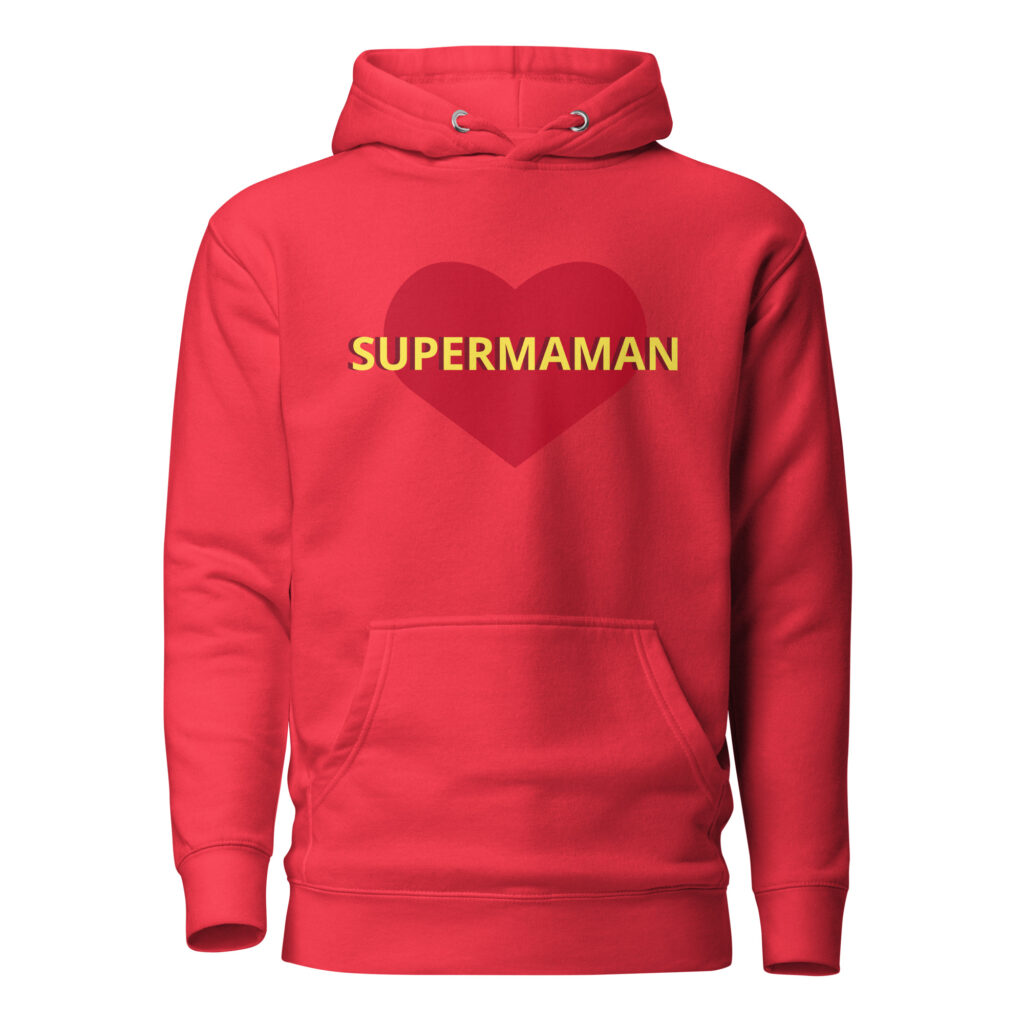 Sweat à Capuche supermaman — Team Red, face