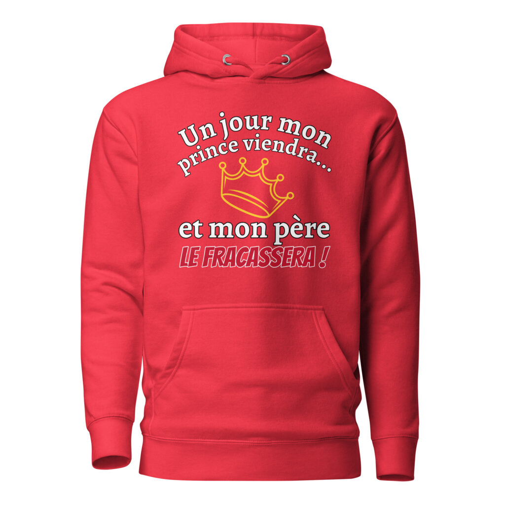 Sweat à Capuche un jour mon prince viendra — Team Red, face