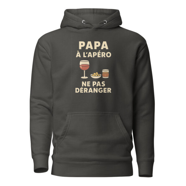 Sweat à Capuche Papa à l'apéro. Ne pas déranger – Image 10