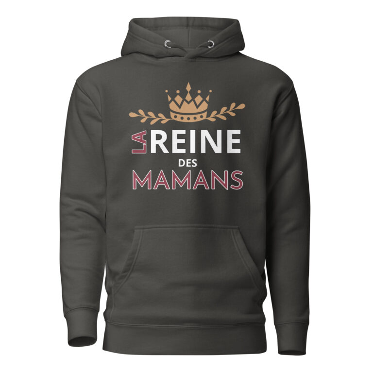 Sweat à Capuche la reine des mamans — sweat à capuche premium imprimé