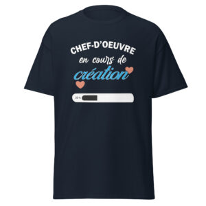T-shirt chef d&rsquo;oeuvre en cours de création