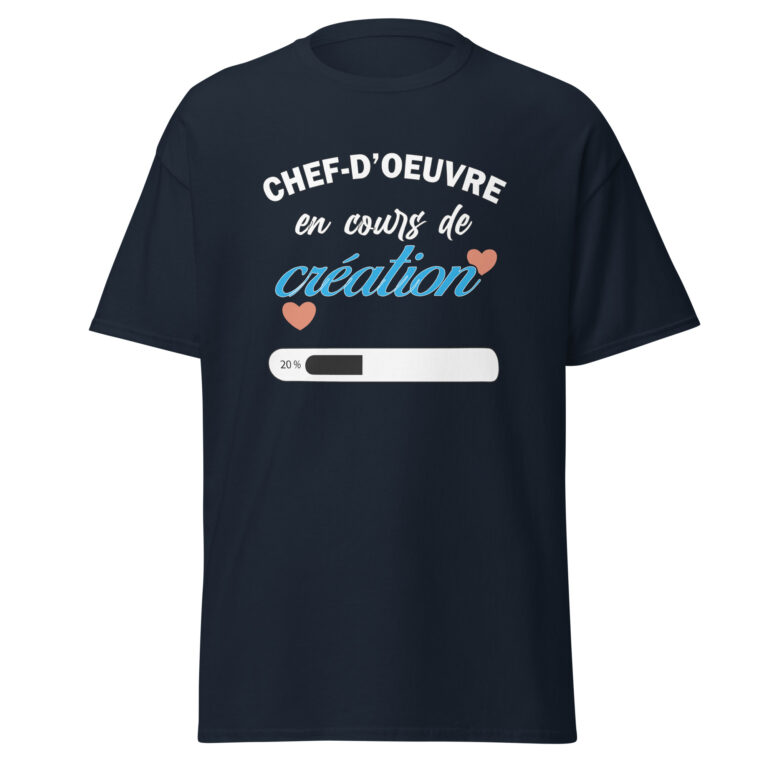 T-shirt chef d'oeuvre en cours de création — t-shirt unisexe imprimé
