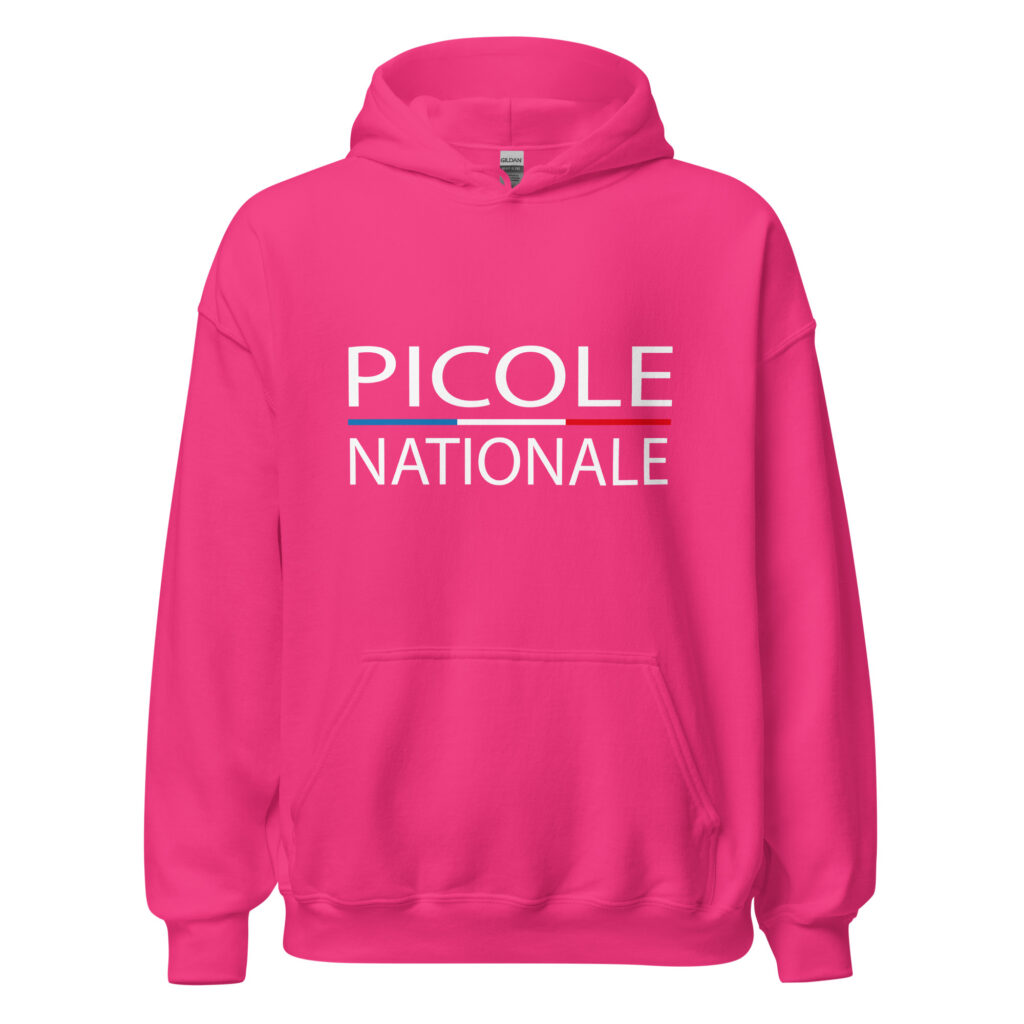 Sweat à capuche « Picole Nationale » — Heliconia, face