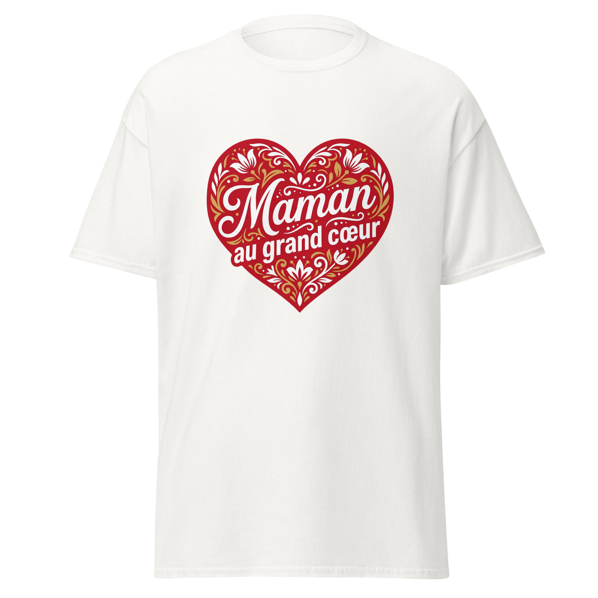 T-shirt Maman au granc coeur