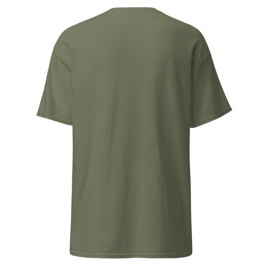 T-shirt Cherche pas, c'est moi qui ai raison ! — Vert Militaire, dos