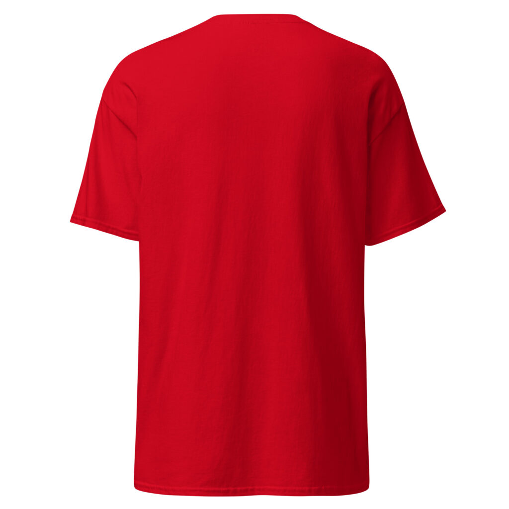 T-shirt Bon chance ! — Rouge, dos