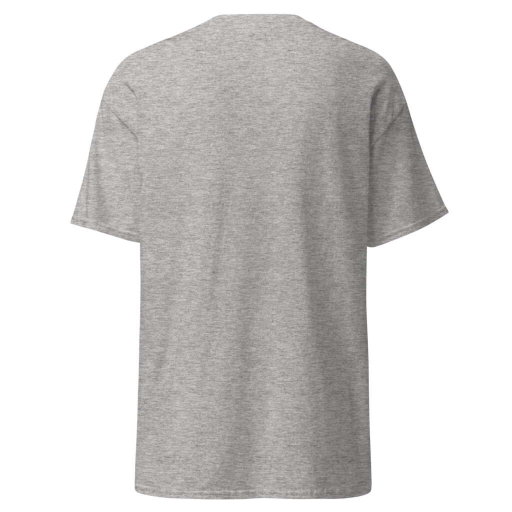 T-shirt Cherche pas, c'est moi qui ai raison ! — Gris Sport, dos