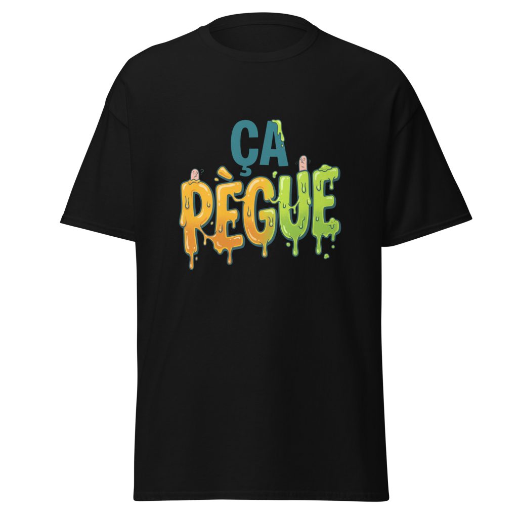 T-shirt ça pègue ! — Noir, face