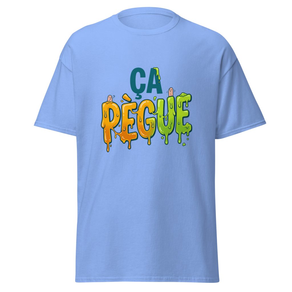 T-shirt ça pègue ! — Bleu, face