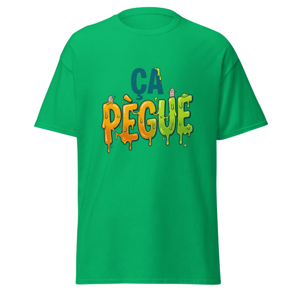 T-shirt ça pègue ! — Vert menthe, face