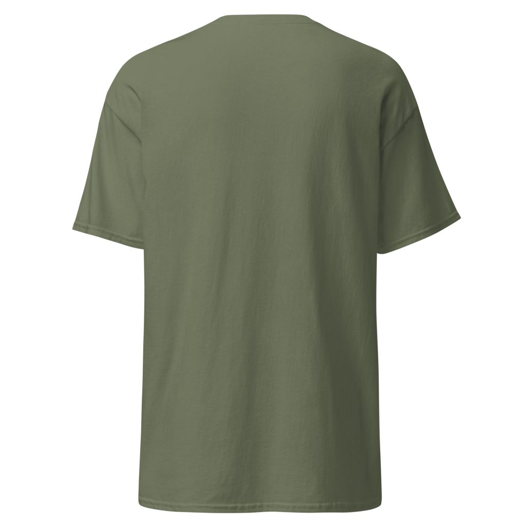 T-shirt humoristique Mange tes mors ! — Vert Militaire, dos