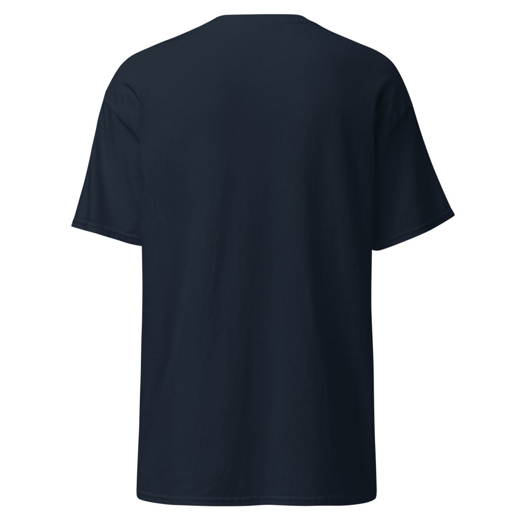 T-shirt humoristique Mange tes mors ! — Bleu Marine, dos