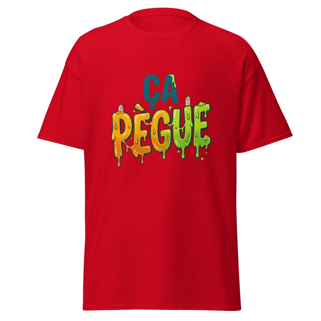 T-shirt ça pègue ! — Rouge, face