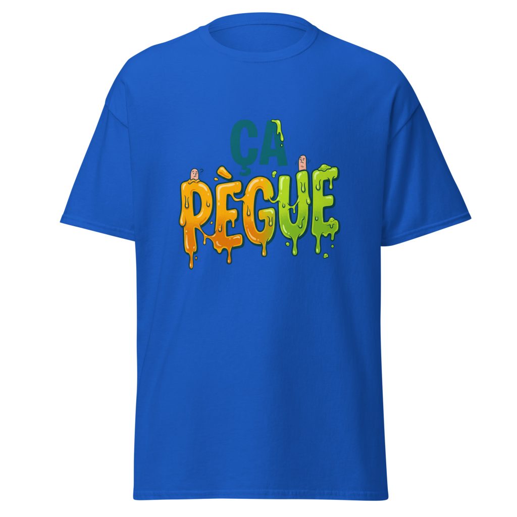 T-shirt ça pègue ! — Bleu Roi, face