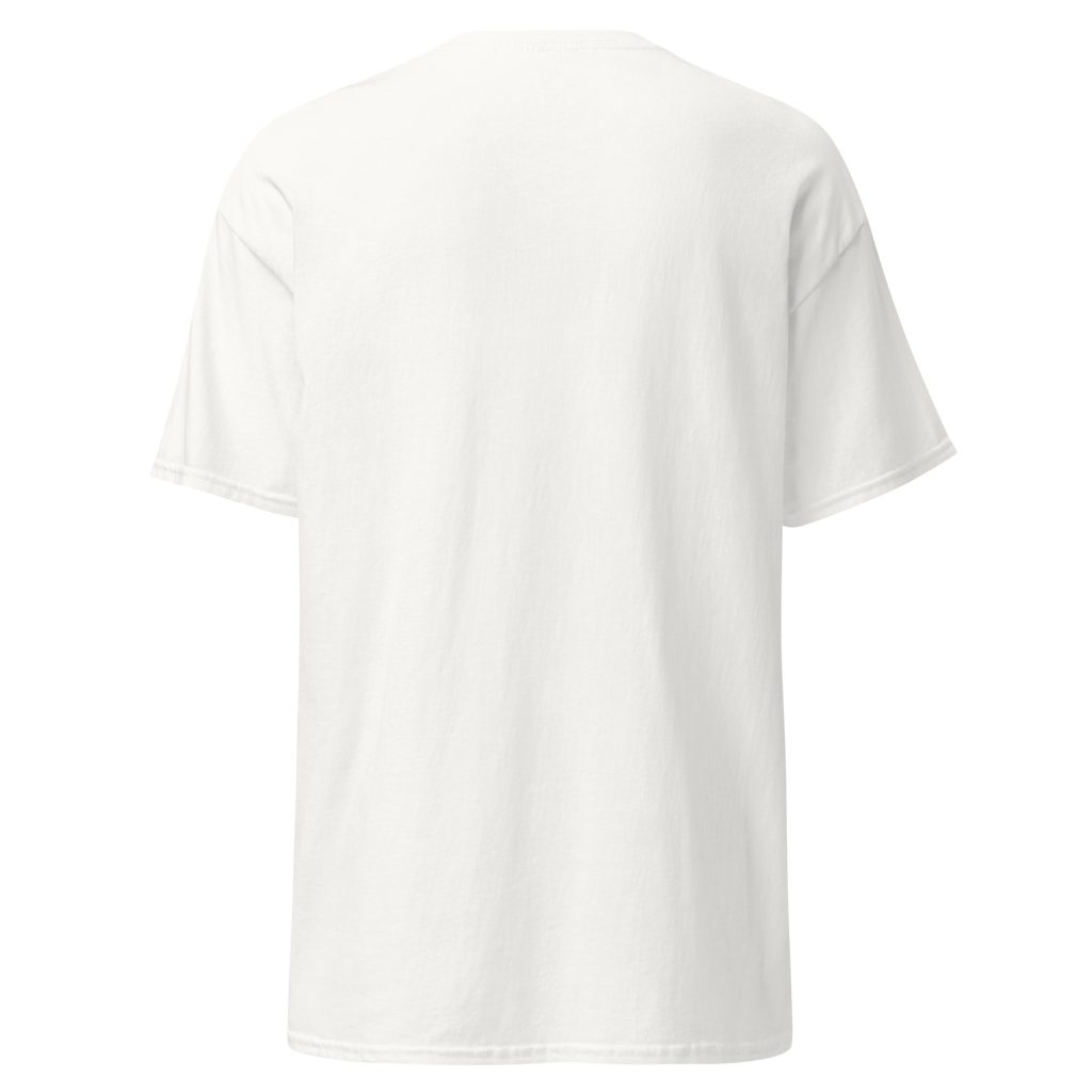 T-shirt humoristique Mange tes mors ! — Blanc, dos
