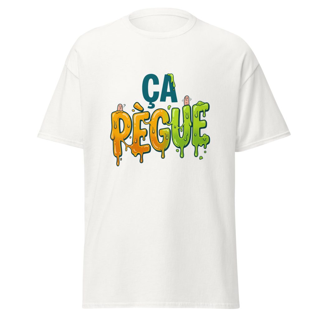 T-shirt ça pègue ! — Blanc, face