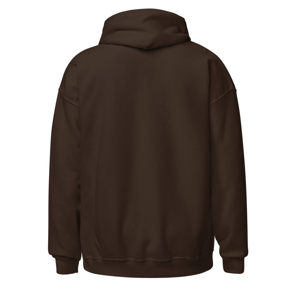 Sweat à capuche Mange tes mors ! — Chocolat Noir, dos