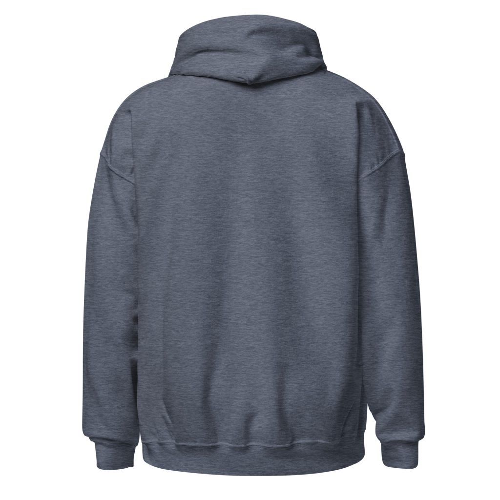 Sweat à capuche Mange tes mors ! — Heather Sport Dark Navy, dos