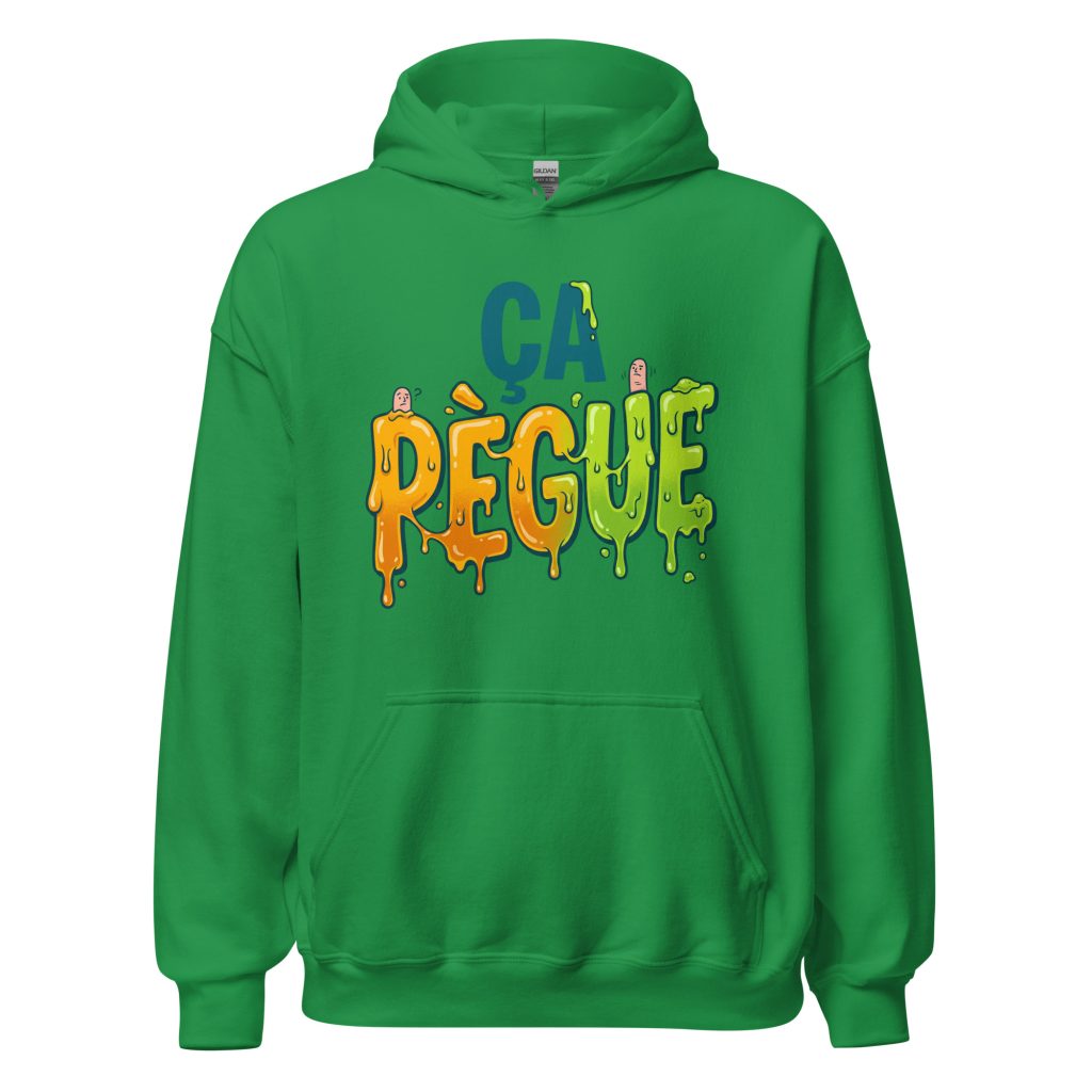 Sweat à capuche ça pègue ! — Vert menthe, face