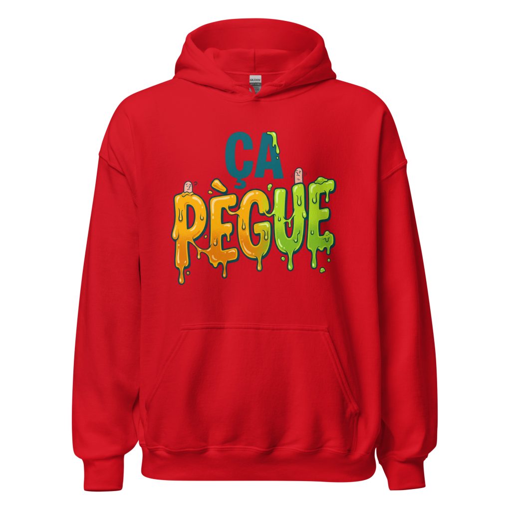 Sweat à capuche ça pègue ! — Rouge, face