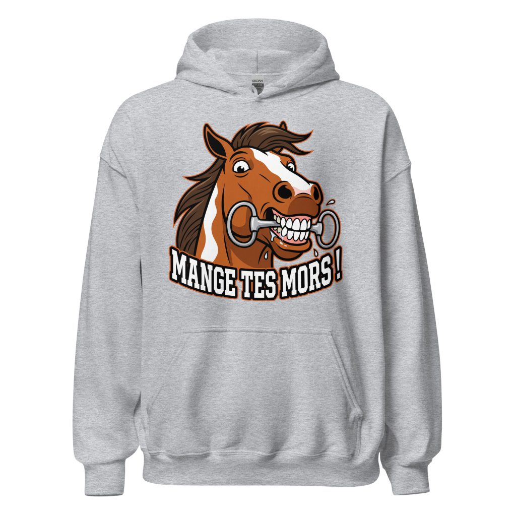 Sweat à capuche Mange tes mors !